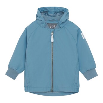 Regenjacke mit abnehmbarer Kapuze