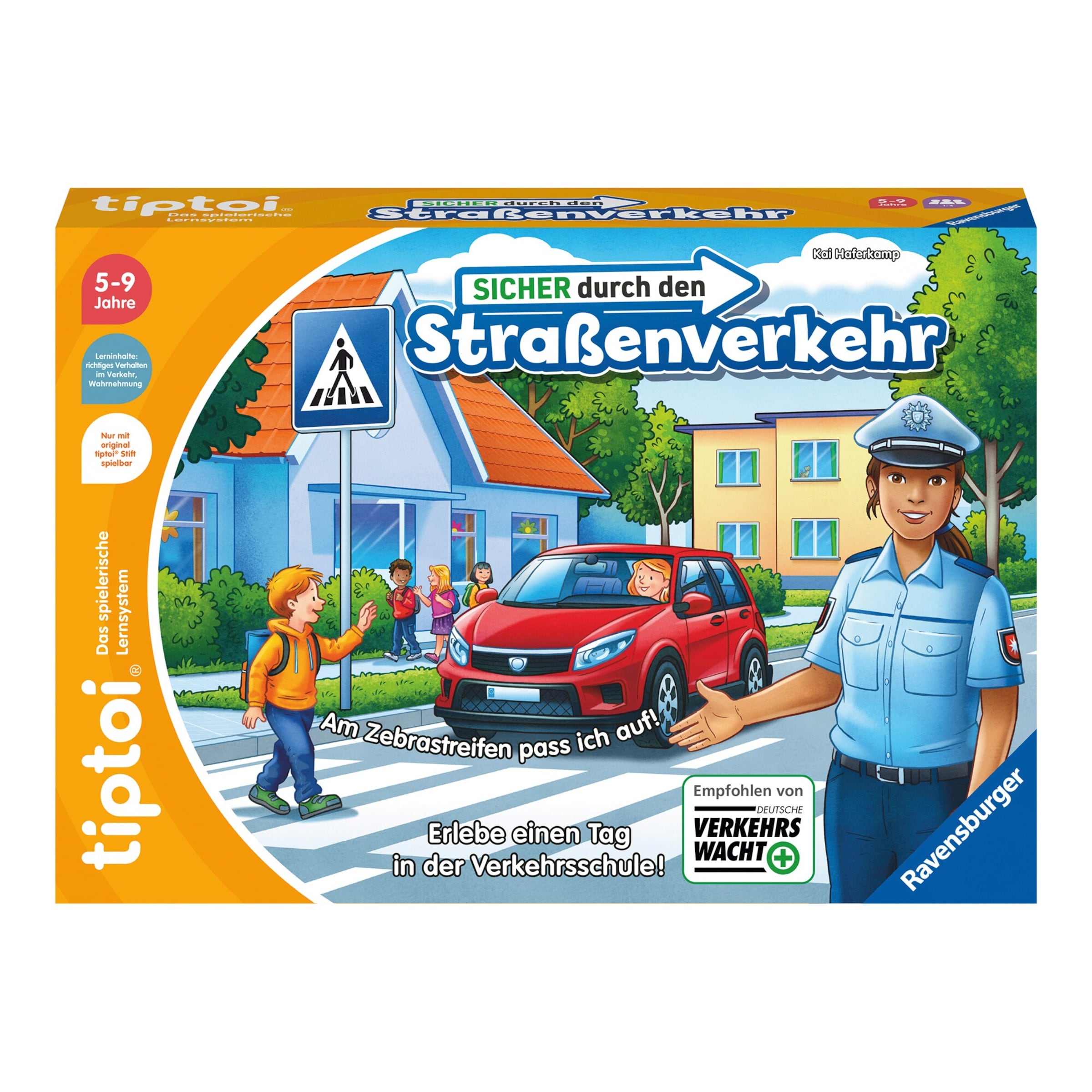 Ravensburger Tiptoi Lernspiel Sicher durch den Straßenverkehr