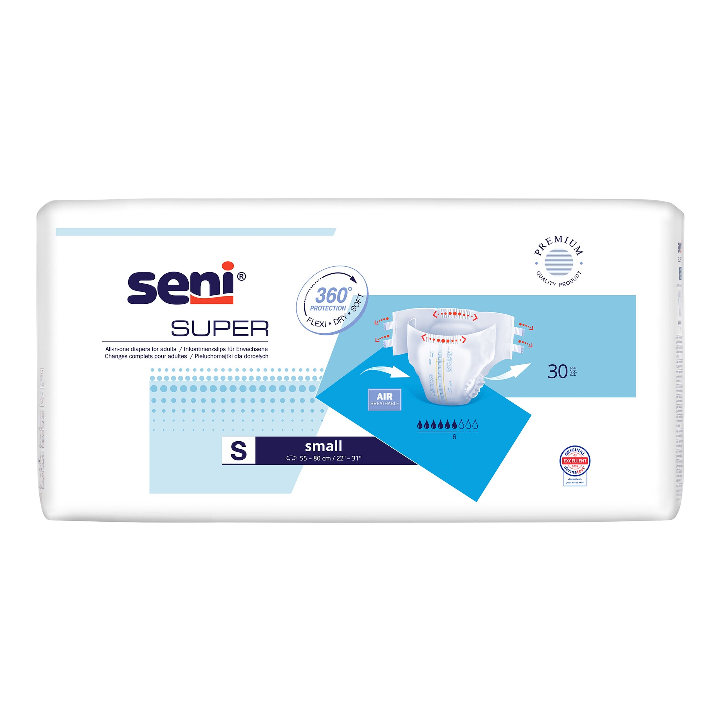 Inkontinenzwindel Super, 30 Stück, Größe: S