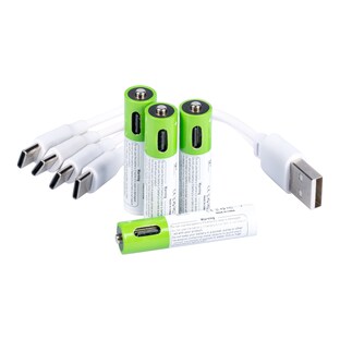 Batterien AAA Micro 400 mAh, wiederaufladbar, 4 Stück