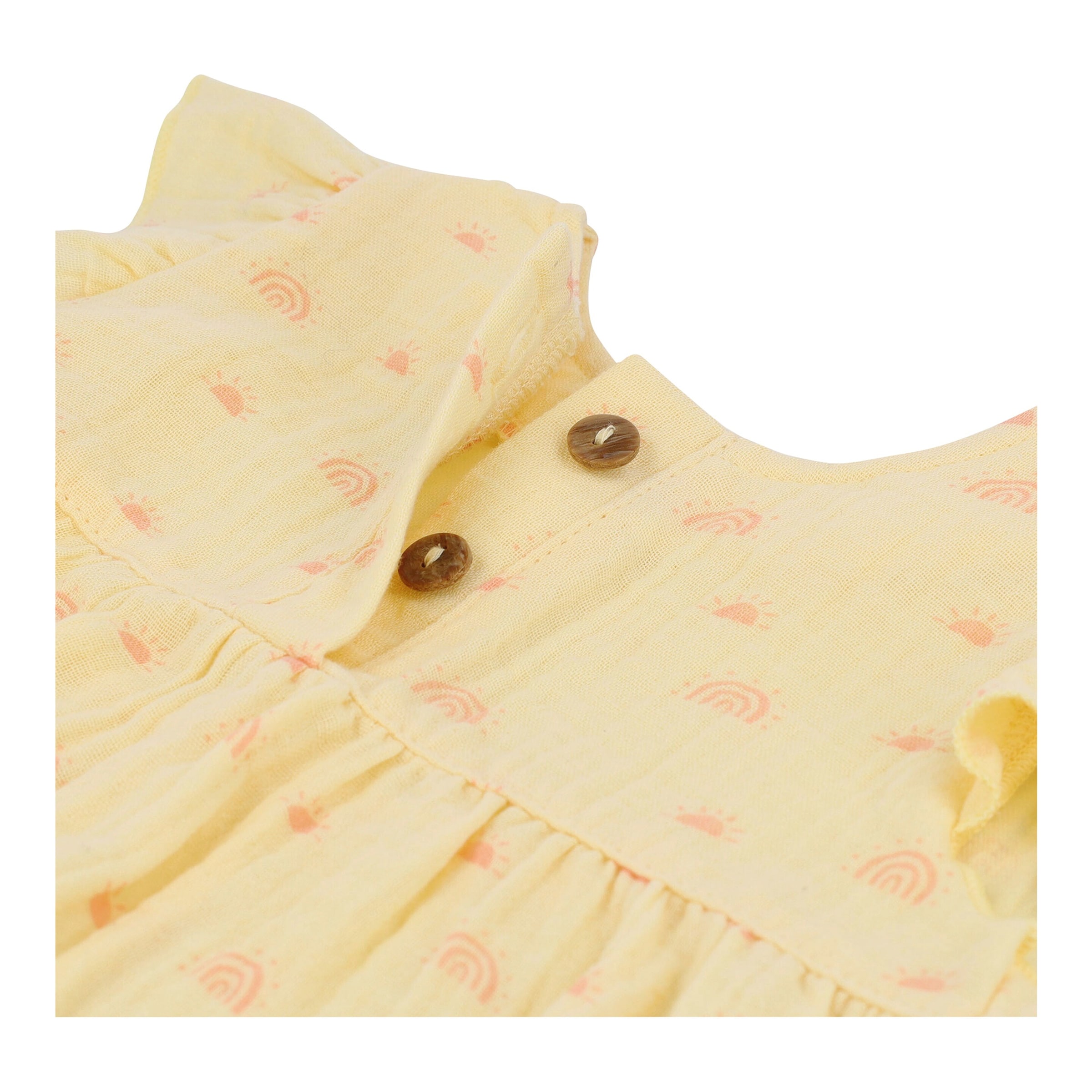 Musselin-T-Shirt mit Flügelarm Regenbogen