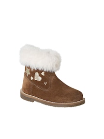 Gefütterte Leder-Boots mit Reißverschluss für Babys
