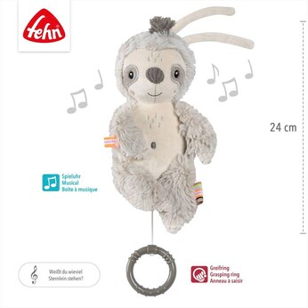 Mini-Spieluhr Faultier 24cm