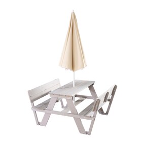 Kindersitzgruppe 'PICKNICK for 4' Outdoor +, mit Lehne, mit Schirm Set  Outdoor +
