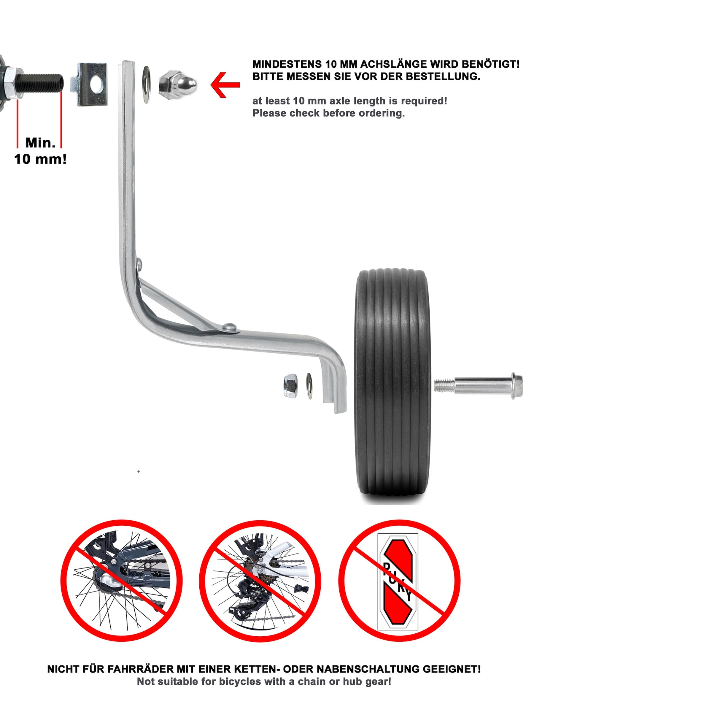 Stützräder für Kinderfahrrad Universell 12-18 Zoll