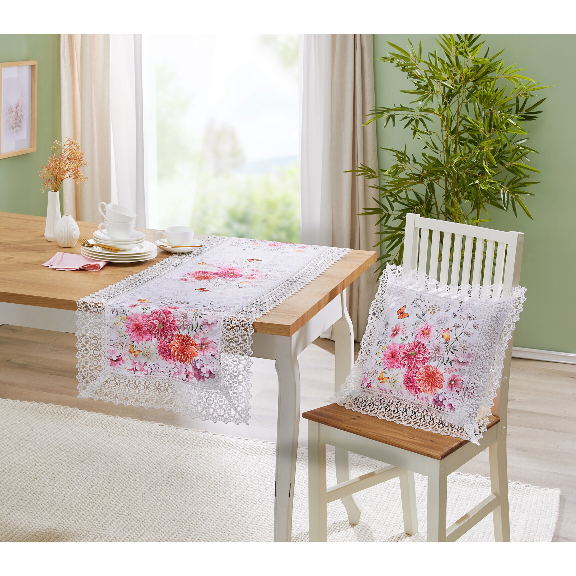 Tischläufer "Floraler Traum", 140x40 cm