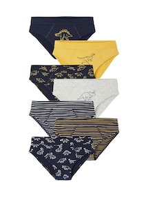 7er-Pack Slips DINO aus Bio-Baumwolle, Jungen