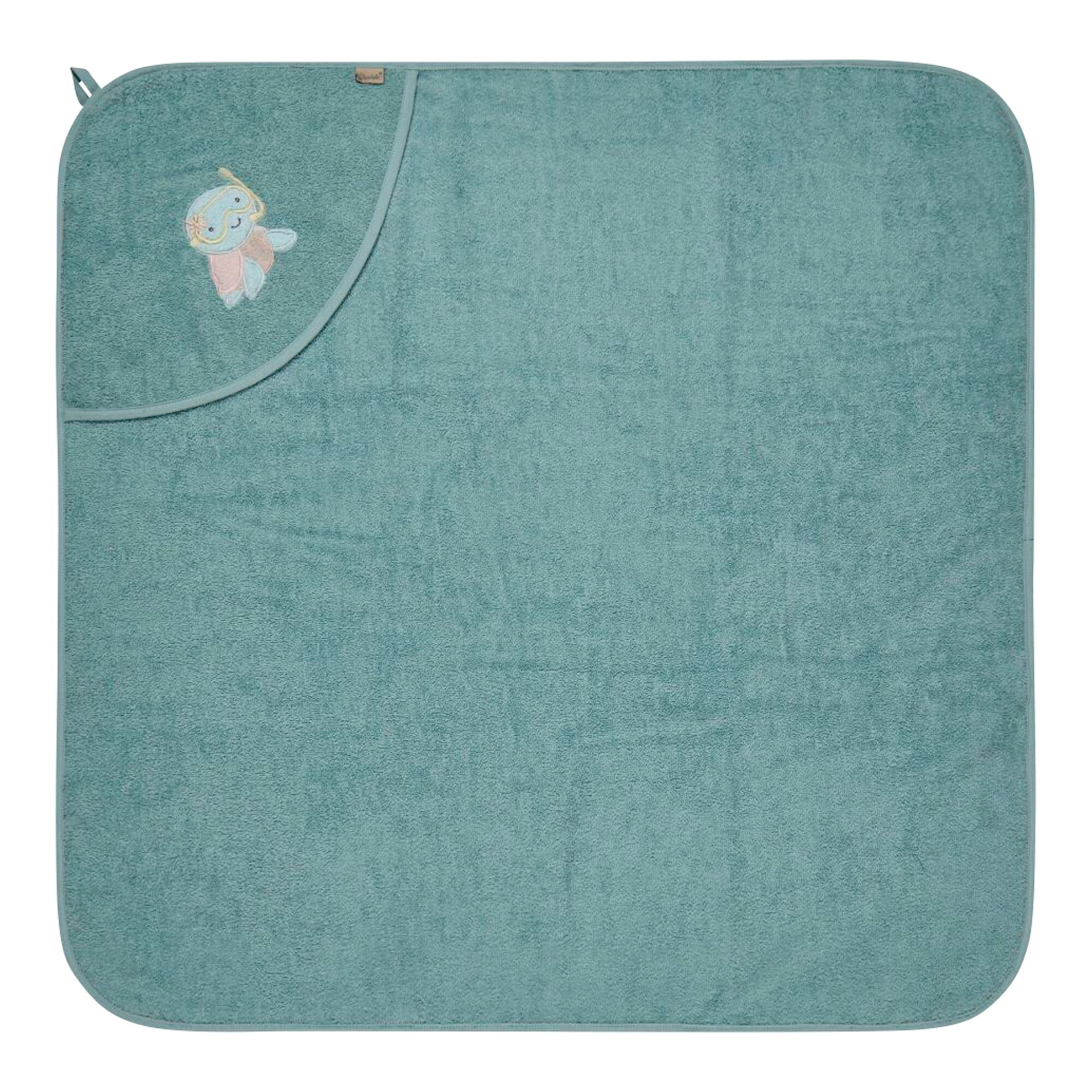 Sterntaler Kapuzenbadetuch 80x80 cm gruen