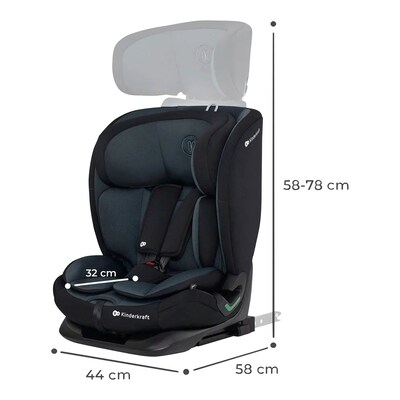 Kinderkraft Kindersitz ONETO3 graphite black