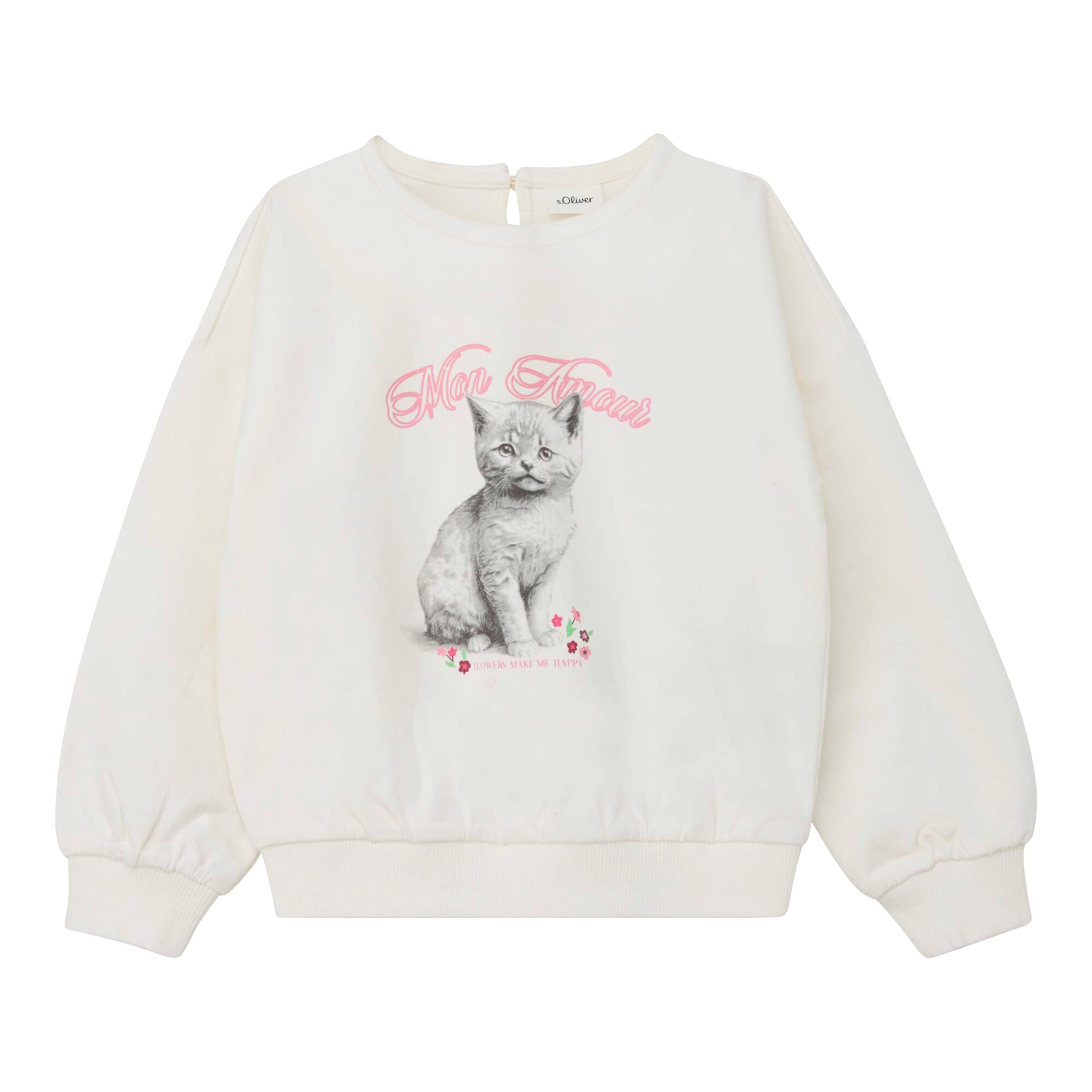 Oversize Sweatshirt mit Fotodruck und Glitzer-Druck für Mädchen s.Oliver