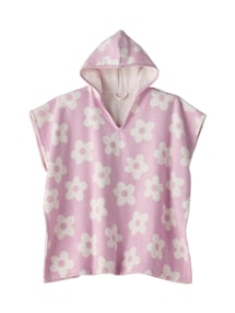 Kinder Badeponcho mit Recycling-Baumwolle