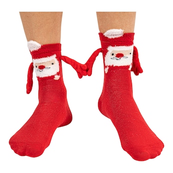 Magnetische kerstsokken "Hand in Hand"