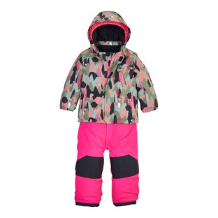 Ensemble 2 pièces veste d’hiver avec capuche et pantalon de neige forêt