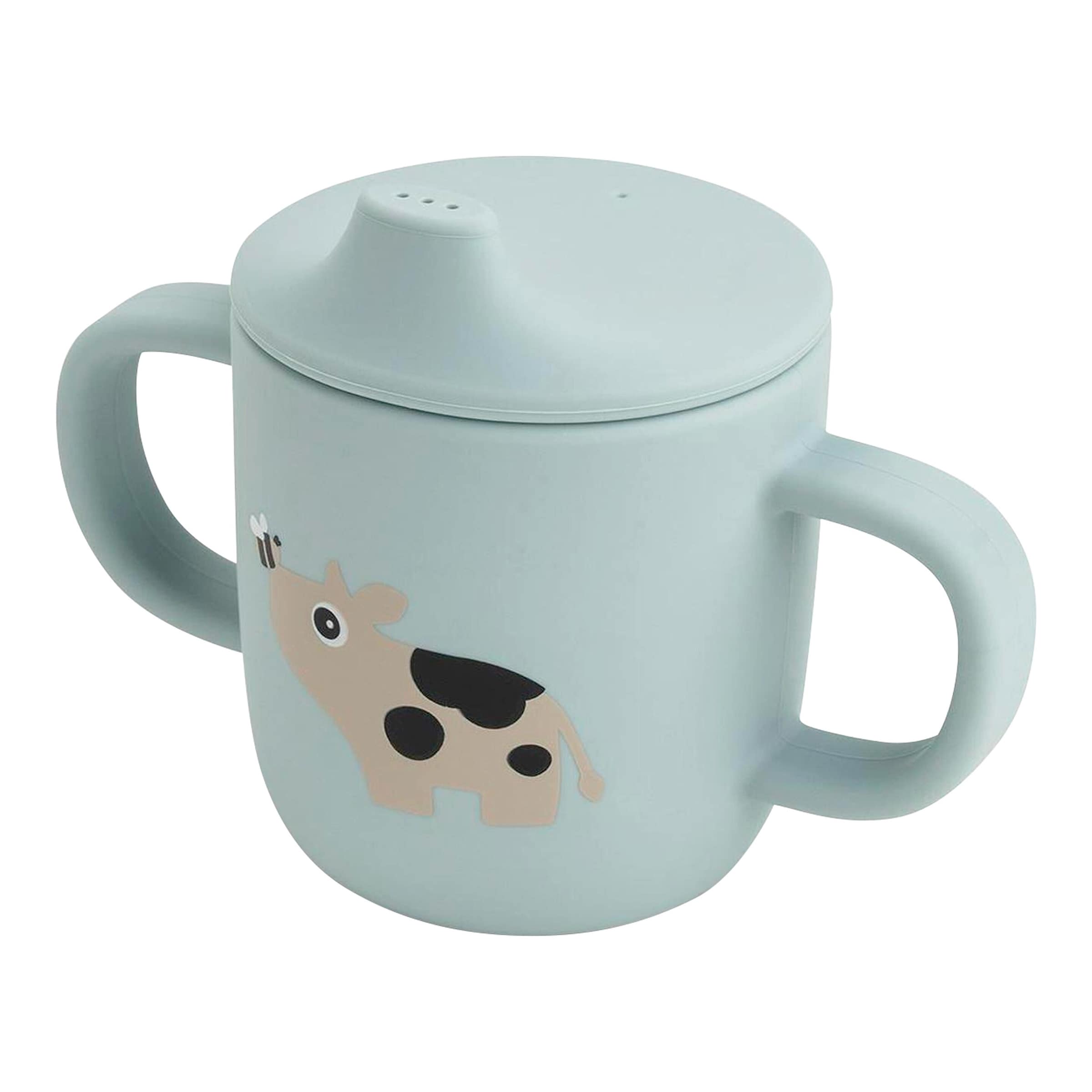 Tasse à bec à 2 anses en silicone bébé Done by Deer Tiny farm