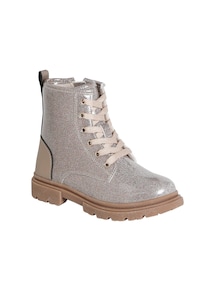 Glitzernde Schnür-Boots mit Reißverschluss für Kinder
