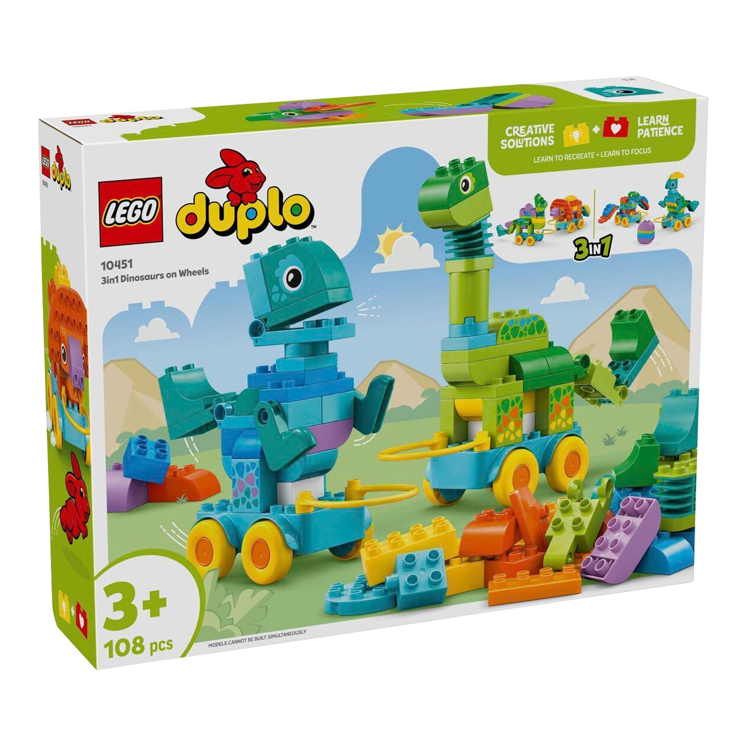 Lego® Duplo® 10451 Dinos auf Rädern 3-in-1-Set