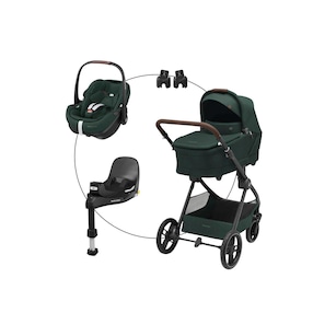 Kombikinderwagen Oxford+ Travel-Set inkl. Babyschale Pebble 360 Pro 2 und Isofix-Basis FamilyFix 360 Pro