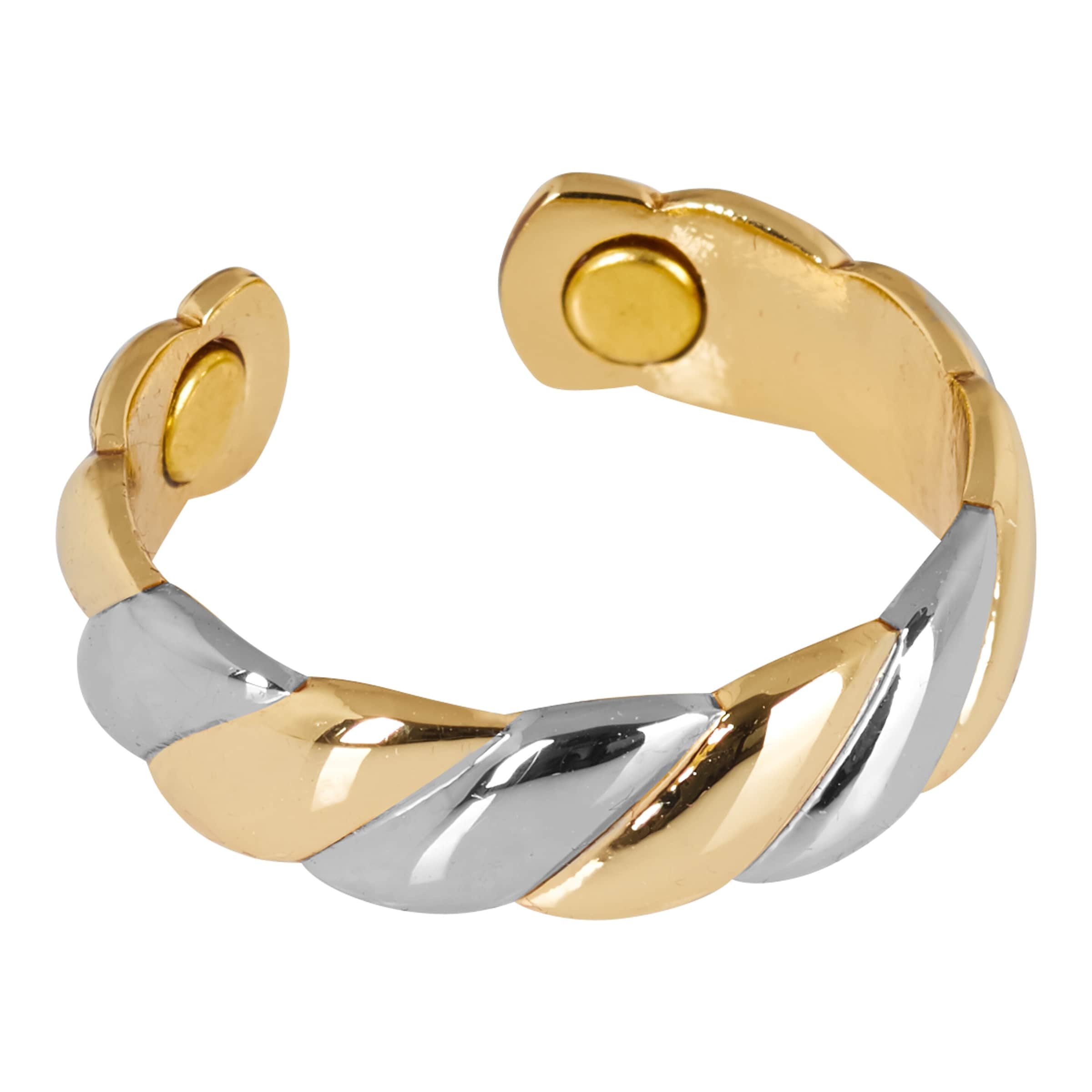 DMH Magnetring gold silber