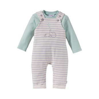 2-tlg. Set Latzhose mit Shirt Elefant