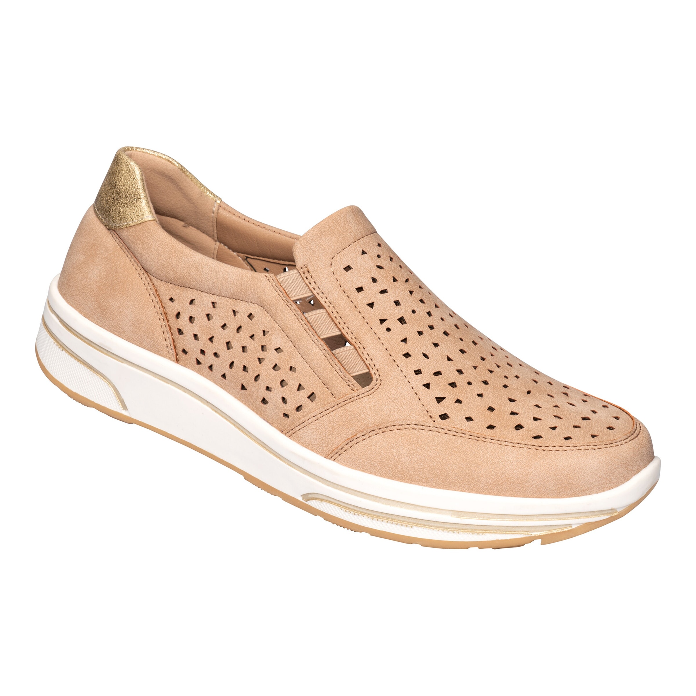 Stretch-Halbschuh mit Leder-Decksohle „Stefanie“