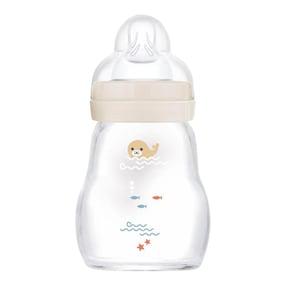 Babyflasche Feel Good matt, Glas, 170 ml, ab 0M