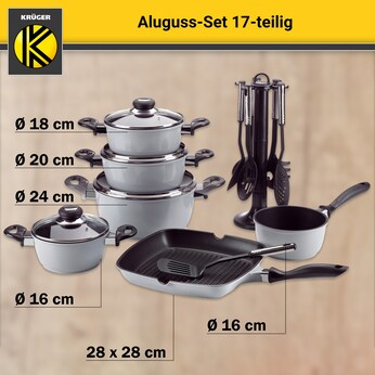 Gsw GSW Montreal Set de poêles, 10 pièces Marmites