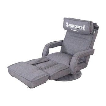 Gaming-Sessel mit Arm-, Bein- und Nackenstütze, Tastatur-Halterung, verstellbar Minecraft