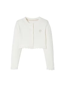 Festlicher Bolero mit Herz-Stickerei Mädchen