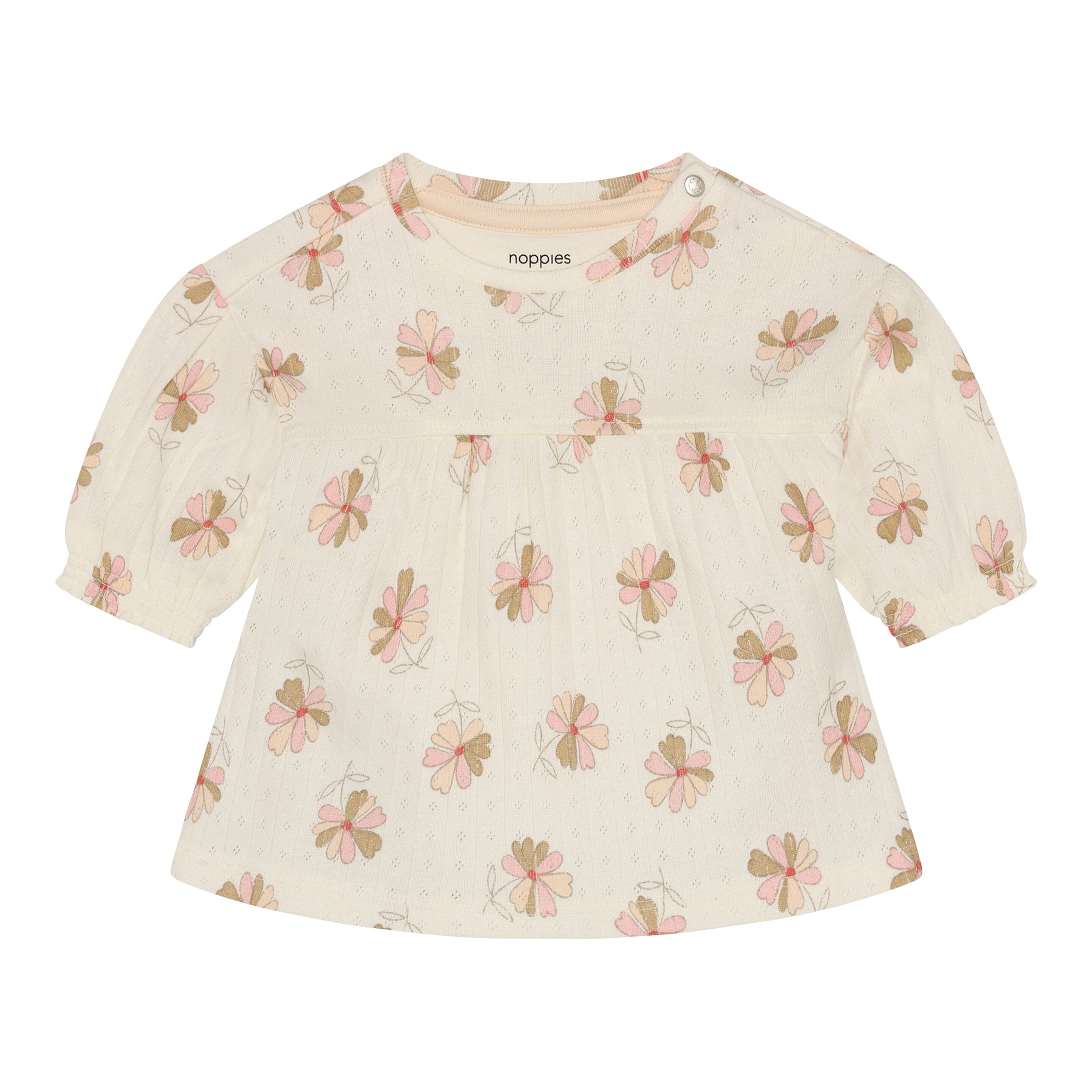 Noppies Ajour-Kleid langarm Blumen