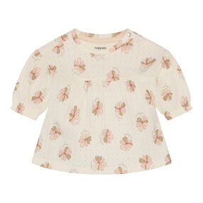 Ajour-Kleid langarm Blumen