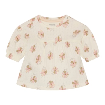 Robe ajourée manches longues fleurs