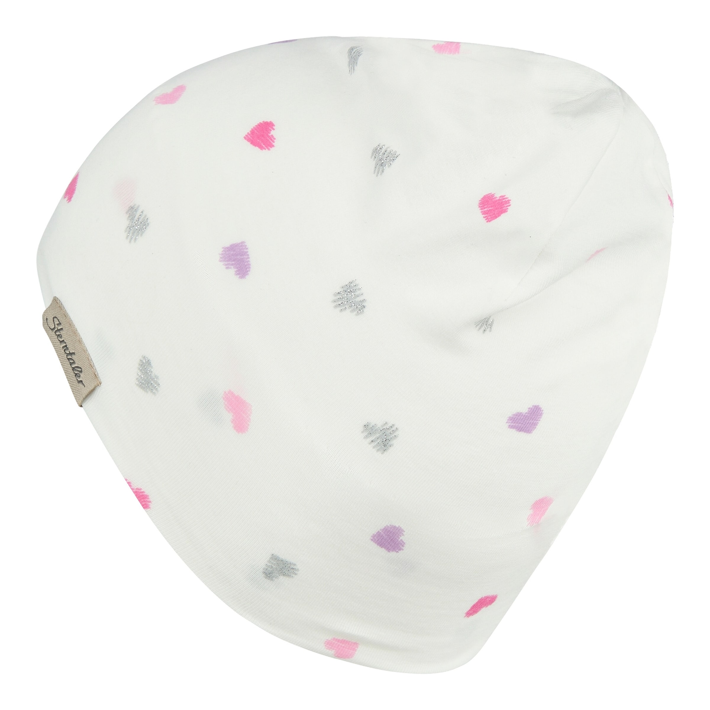 Sterntaler Beanie Glitzer-Herzen