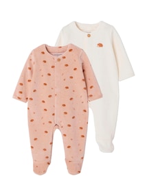 Schlafanzüge mit Igelmotiv 2er-Pack Baby Bio-Baumwolle