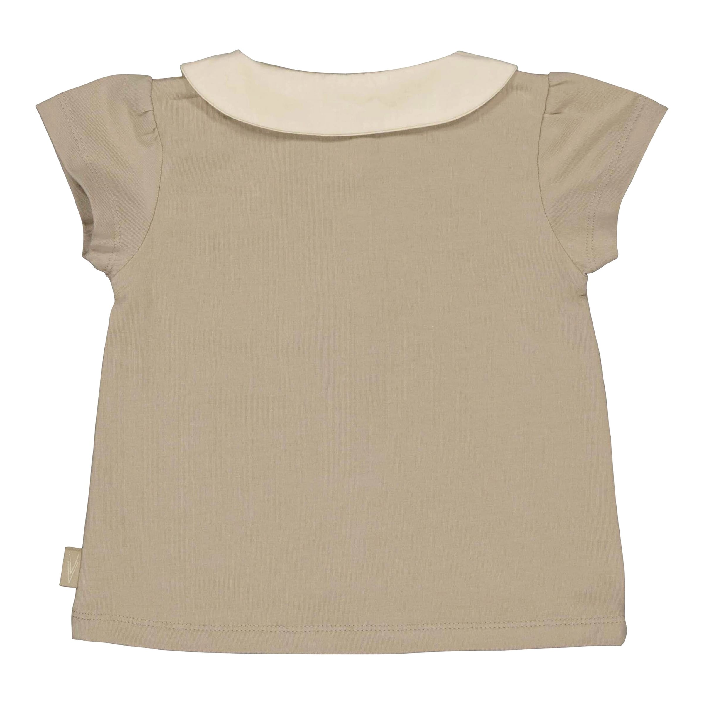 Levv T-Shirt mit Bubikragen Vögel