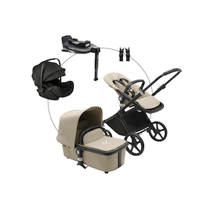 Kombikinderwagen Travel-Set inkl. Babyschale Otter, Isofix-Basis 360 Base und Adapter