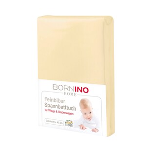 Feinbiber-Spannbetttuch 40x90 cm