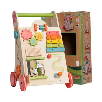 Lauflernwagen Spielzeug 2-in-1 aus Holz