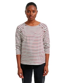 Ringelshirt für Schwangerschaft und Stillzeit, Bio-Baumwolle