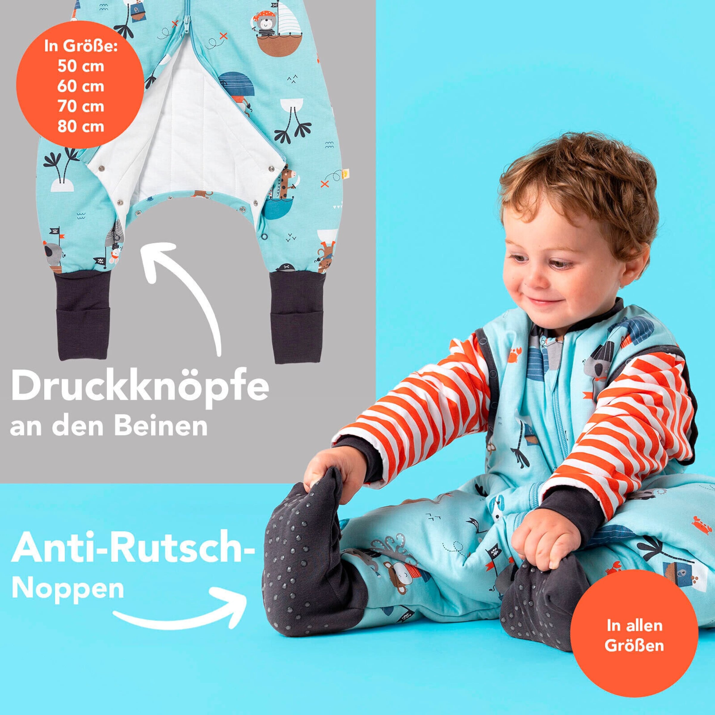 Schlummersack Schlafsack mit Füßen 2.5 Tog