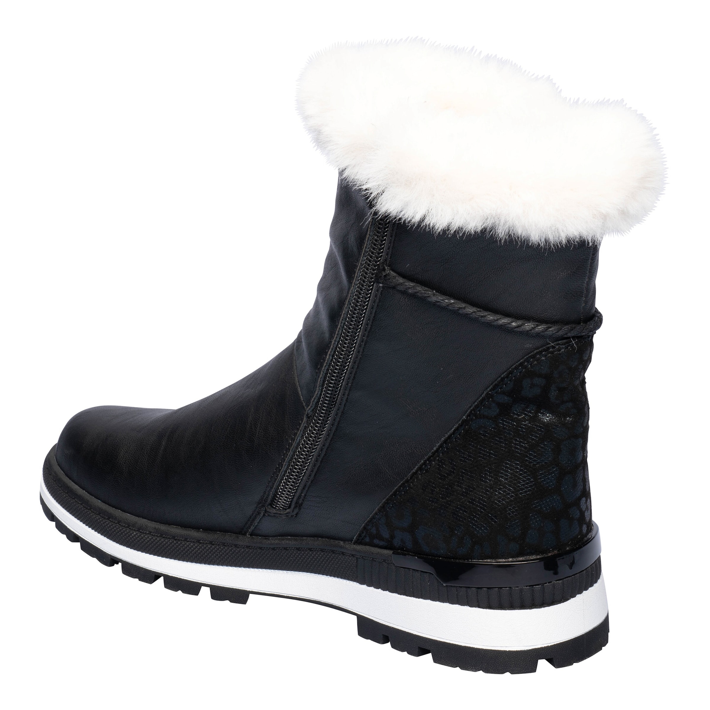 Kuschel-Stiefel mit Leder „Carina“