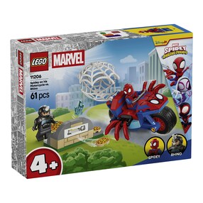 11206 Spidey auf Motorrad vs. Rhino
