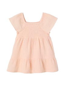 Gesmoktes Baby Kleid aus Musselin