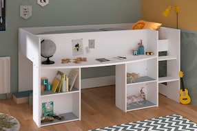 Kinder Hochbett "Pirouette 1"  Weiß