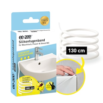 Silikonfugenband ee-zee für Waschtisch, Pissoir & Stand-WC 