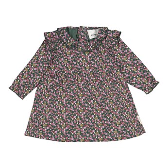 Kleid langarm Blumen Rüschen