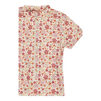 Schwimmanzug mit UV-Schutz kurz Blumen