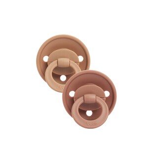 Schnuller 2er-Pack Naturkautschuk -Terracotta- 3+ Monate