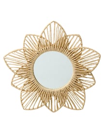 Spiegel BLUME mit Papierkordel, Kinderzimmer
