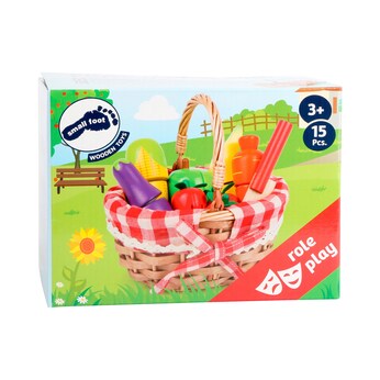 Einkaufskorb mit Schneide-Lebensmittel