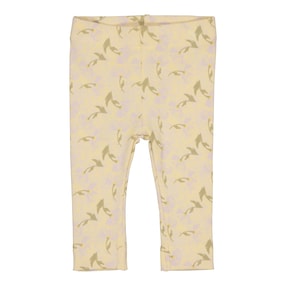 Legging à fleurs en côtes